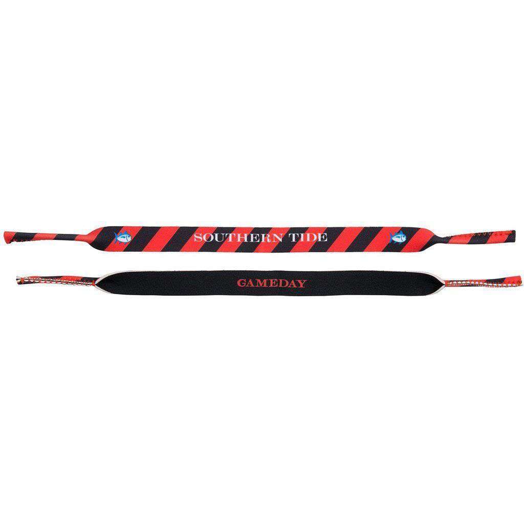 Collegiate Sunglass Straps in Red & Black by Southern Tide - Country Club Prep