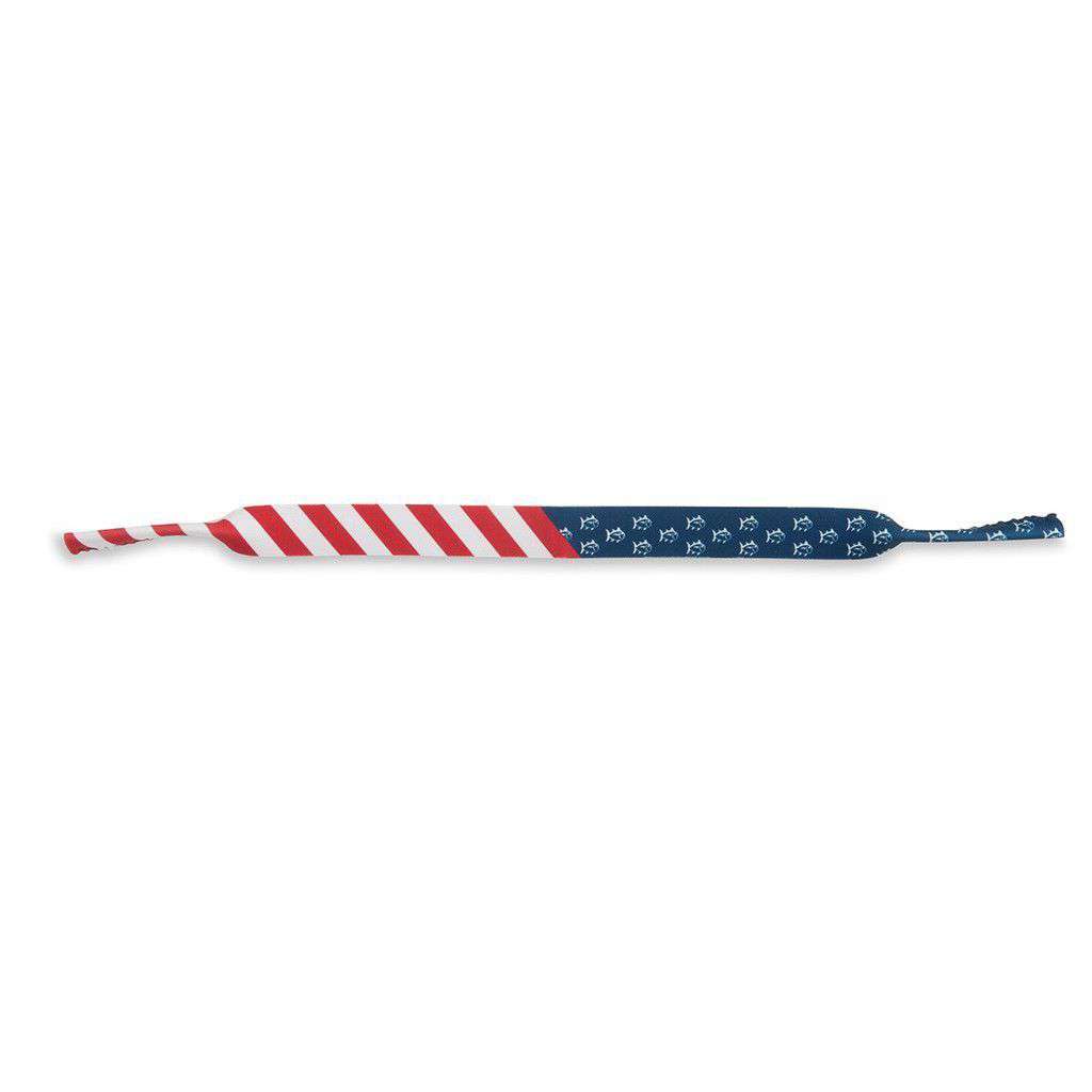 Freedom Rocks Skipjack Stripe Sunglass Straps by Southern Tide - Country Club Prep