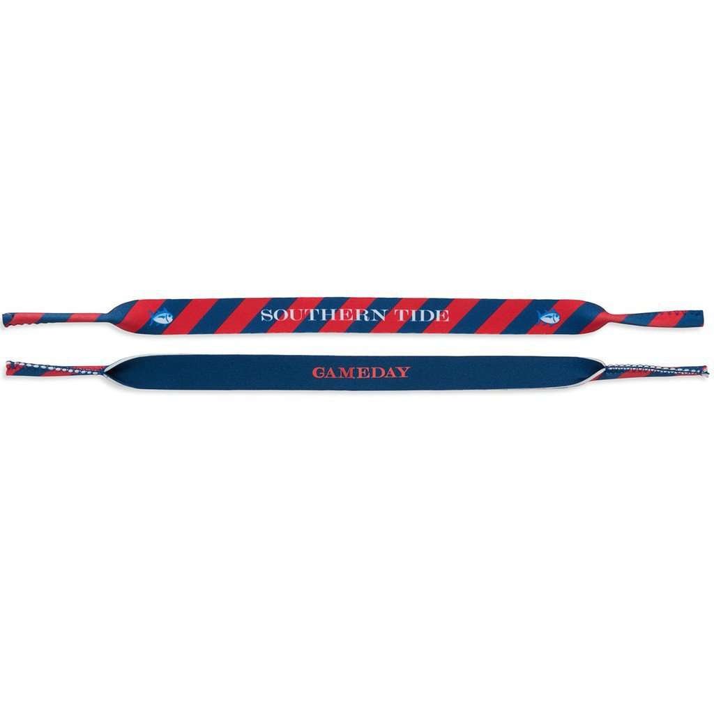 Gameday Sunglass Straps in Navy and Varsity Red by Southern Tide - Country Club Prep