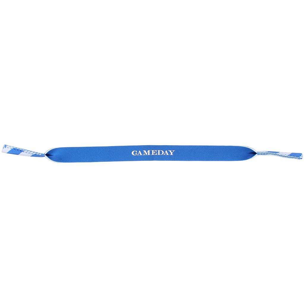 Gameday Sunglass Straps in University Blue and White by Southern Tide - Country Club Prep