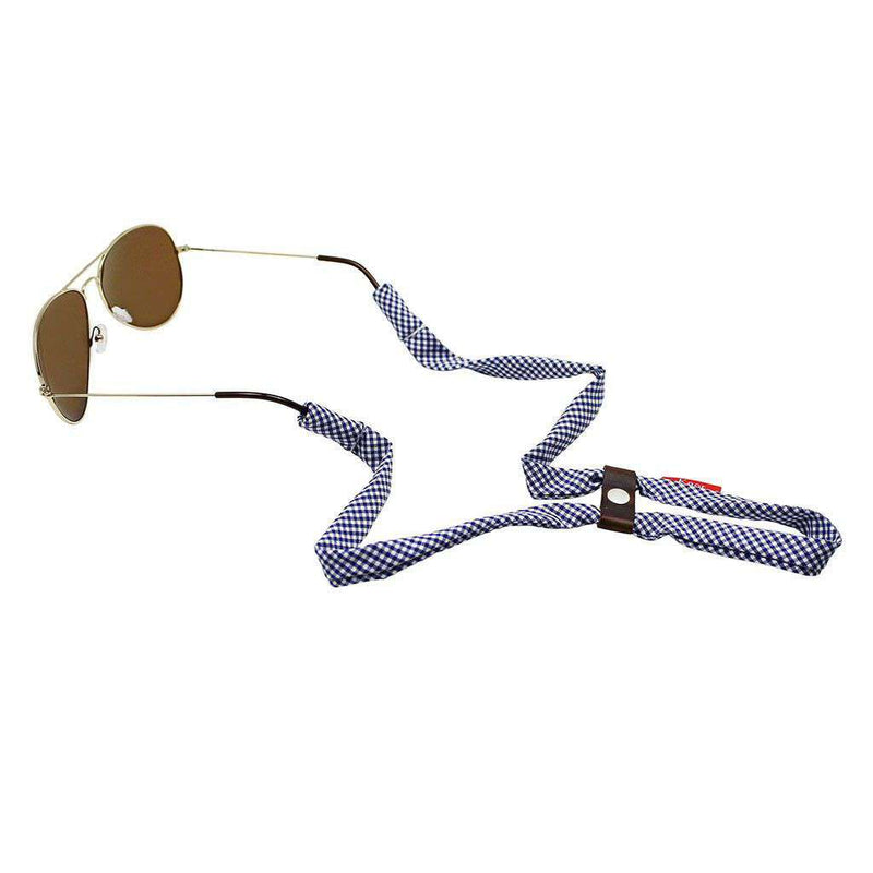 Gingham Sunglass Straps in Navy by Knot Clothing & Belt Co. - Country Club Prep