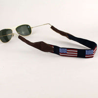 Old Glory Needlepoint Sunglass Strap by 39th Parallel - Country Club Prep