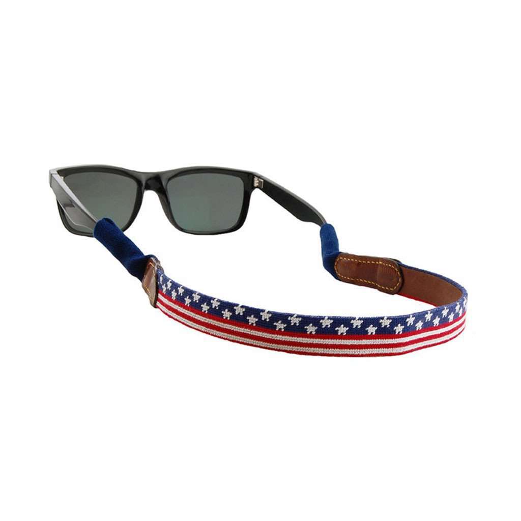 Old Glory Needlepoint Sunglass Straps by Smathers & Branson - Country Club Prep