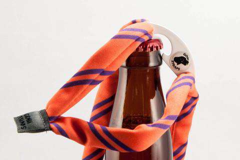 Orange & Purple Striped Bottle Opener Sunglass Straps by Gobi Straps - Country Club Prep