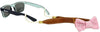 Pink Seersucker Bow Sunglass Straps by Apparel by PW - Country Club Prep