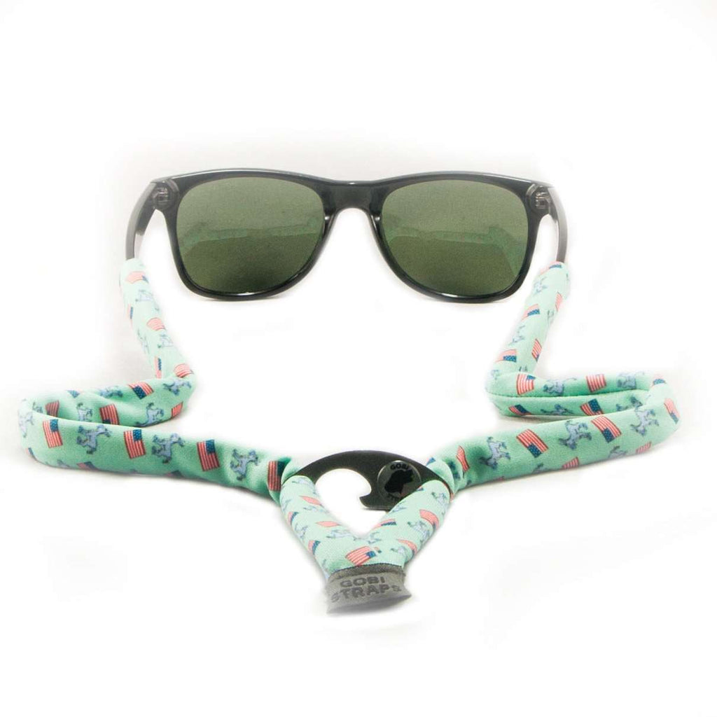 Stars & Flags Bottle Opener Sunglass Straps in Pink by Gobi Straps main image 0