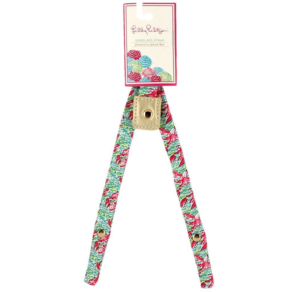 Premium Cotton Sunglass Straps in Lobstah Roll by Lilly Pulitzer - Country Club Prep