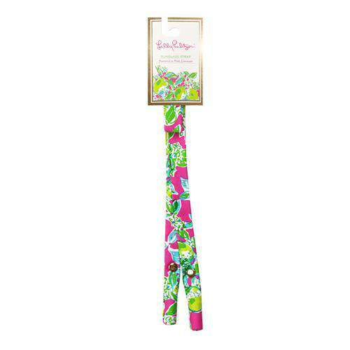 Premium Cotton Sunglass Straps in Pink Lemonade by Lilly Pulitzer - Country Club Prep