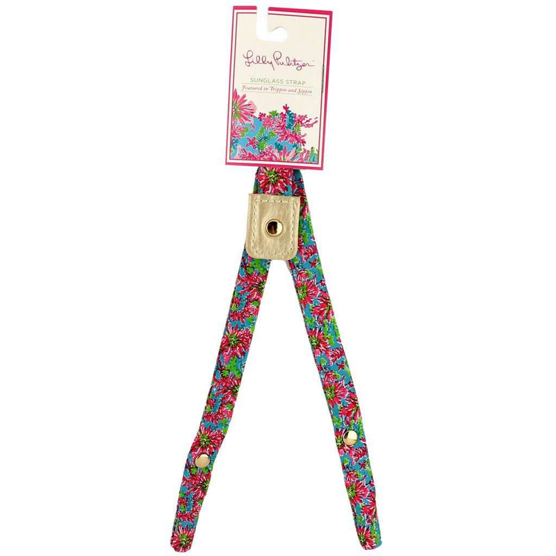 Premium Cotton Sunglass Straps in Trippin' and Sippin' by Lilly Pulitzer - Country Club Prep