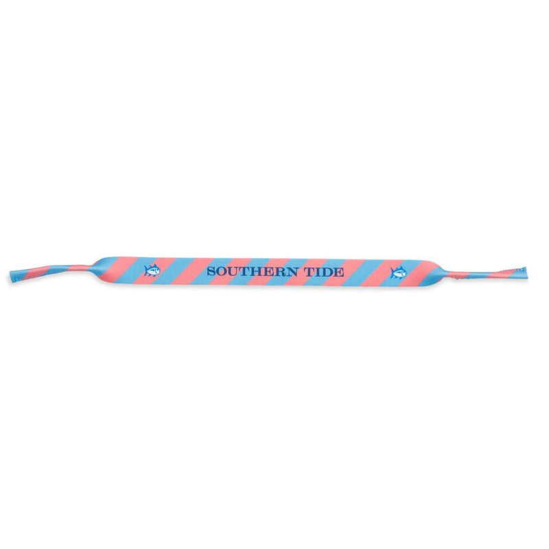 Stripe Sunglass Straps in Coral and Blue by Southern Tide - Country Club Prep