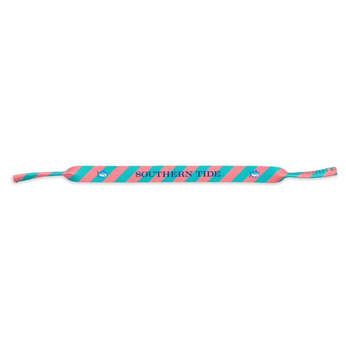 Stripe Sunglass Straps in Coral and Teal by Southern Tide - Country Club Prep