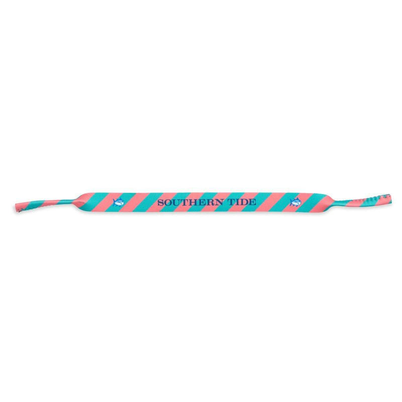 Stripe Sunglass Straps in Coral and Teal by Southern Tide - Country Club Prep