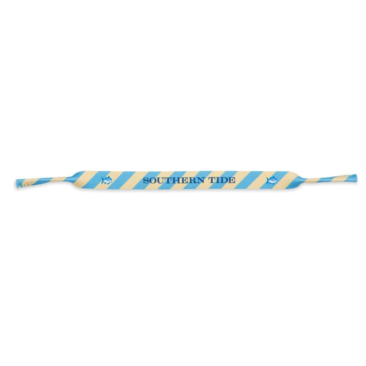 Stripe Sunglass Straps in Yellow and Blue by Southern Tide - Country Club Prep