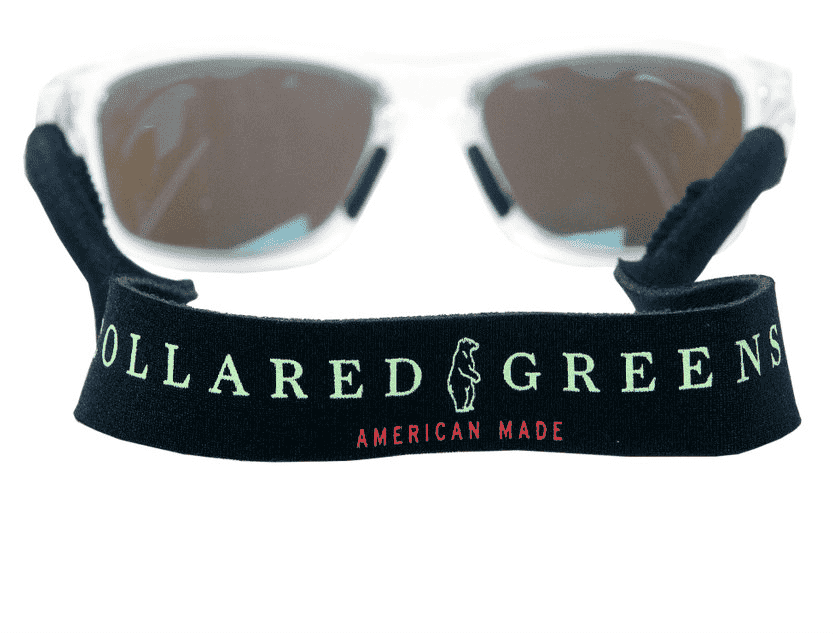 Sunglass Straps in Black by Collared Greens - Country Club Prep
