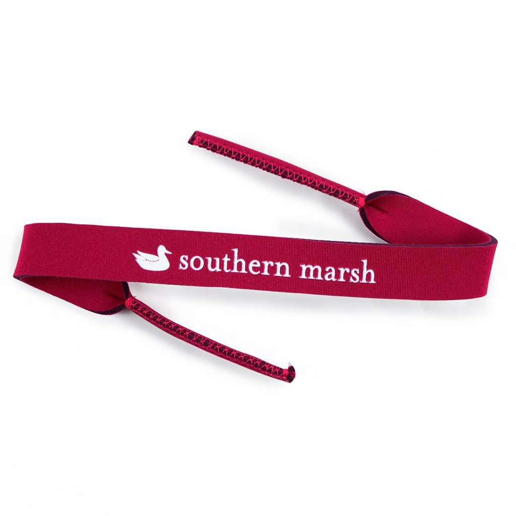 Sunglass Straps in Maroon by Southern Marsh - Country Club Prep