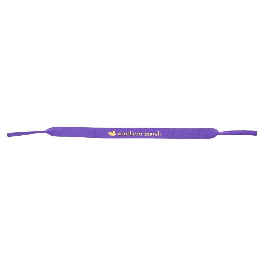 Sunglass Straps in Purple with Yellow by Southern Marsh - Country Club Prep