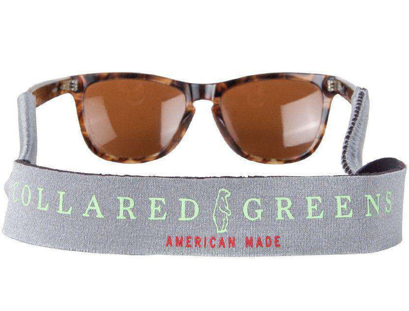 Sunglass Straps in Silver by Collared Greens - Country Club Prep