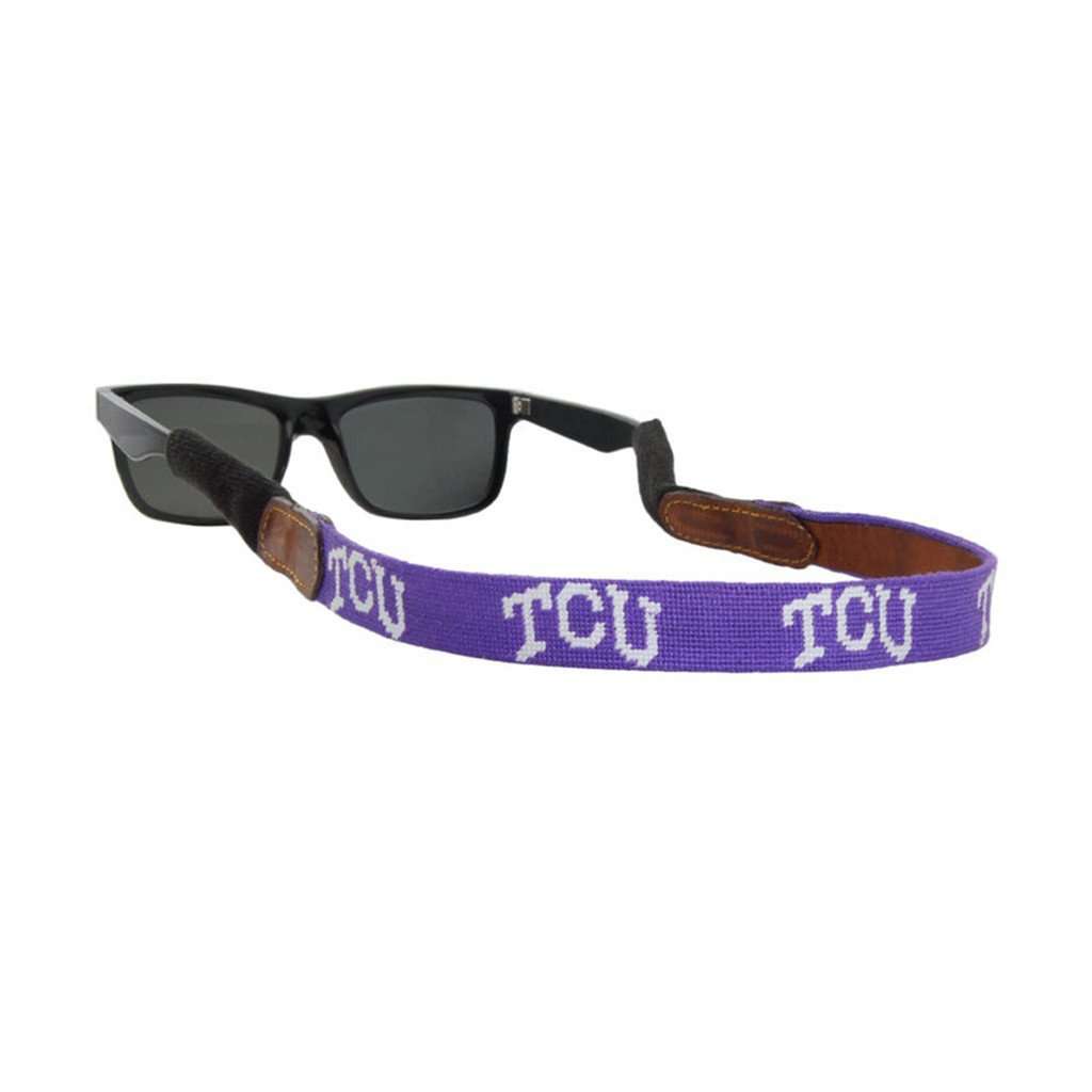 Texas Christian University Needlepoint Sunglass Straps by Smathers & Branson - Country Club Prep