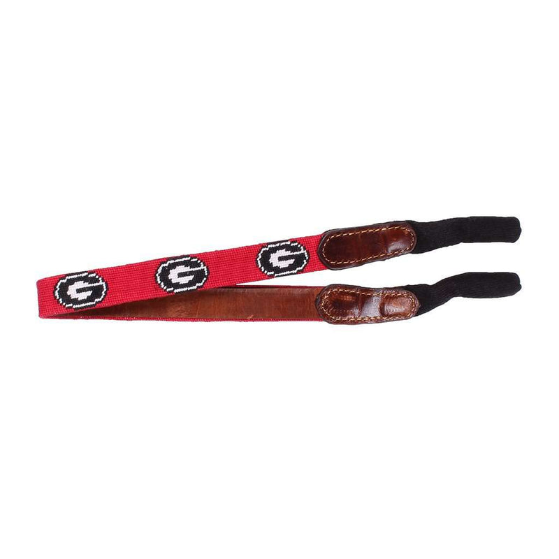 University of Georgia Needlepoint Sunglass Straps by Smathers & Branson - Country Club Prep