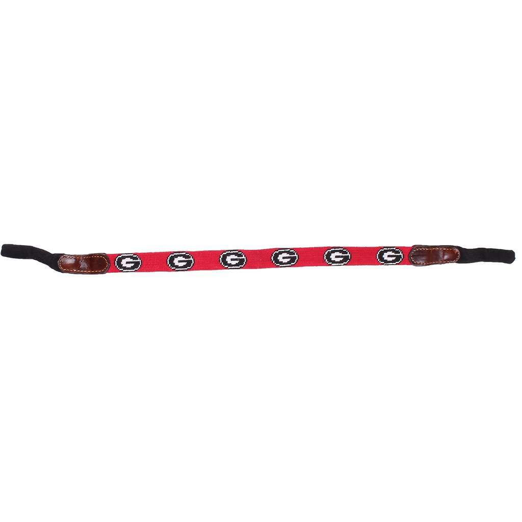 University of Georgia Needlepoint Sunglass Straps by Smathers & Branson - Country Club Prep