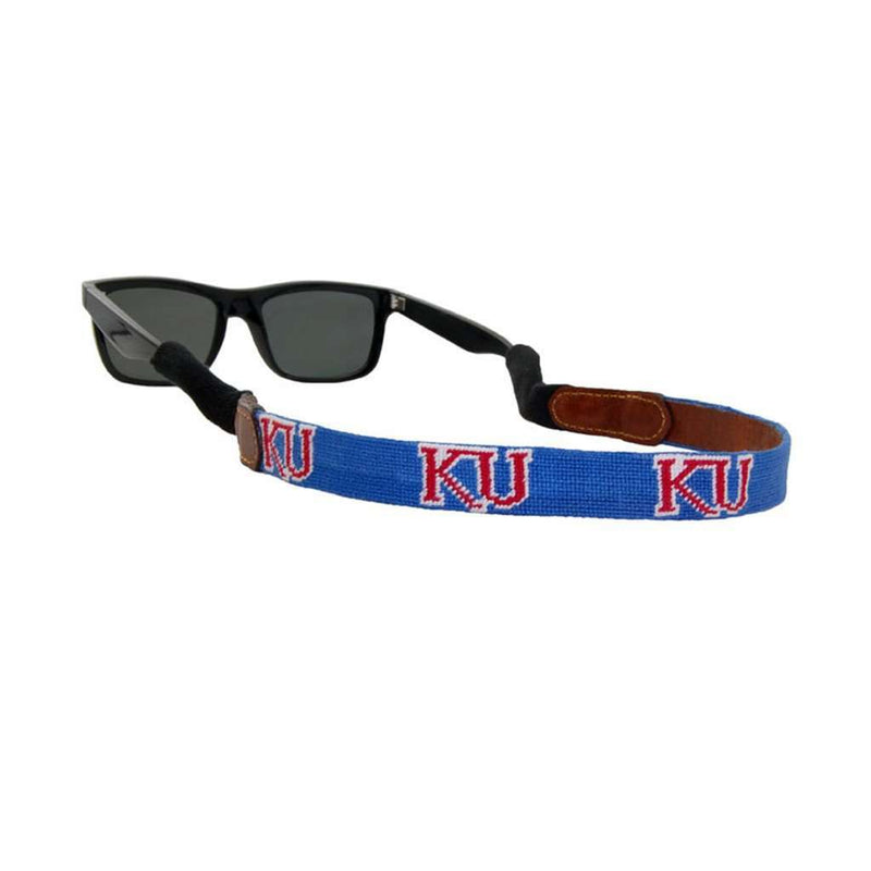 University of Kansas Needlepoint Sunglass Straps by Smathers & Branson - Country Club Prep