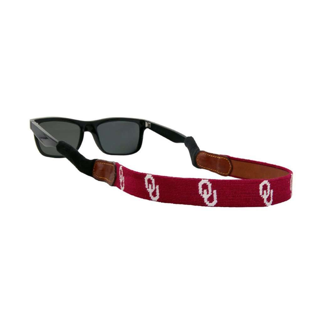 University of Oklahoma Needlepoint Sunglass Straps by Smathers & Branson - Country Club Prep