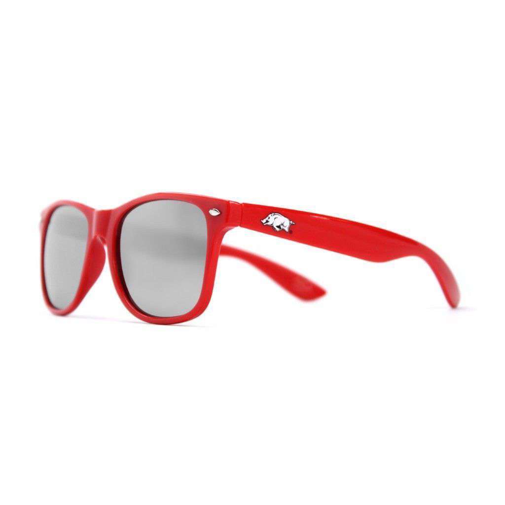 Arkansas Throwback Sunglasses in Red by Society43 - Country Club Prep