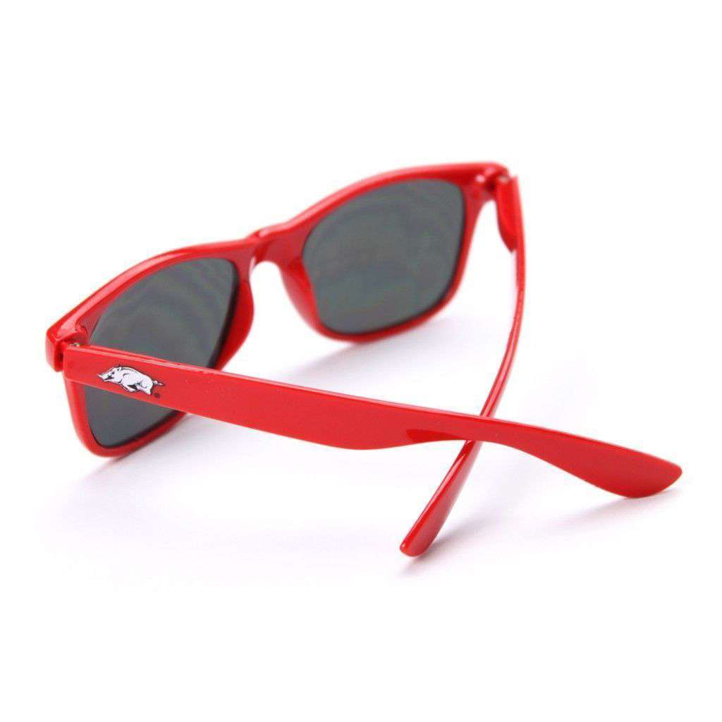 Arkansas Throwback Sunglasses in Red by Society43 - Country Club Prep