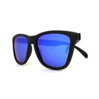 Black Classic Sunglasses with Polarized Moonshine Lenses by Knockaround - Country Club Prep