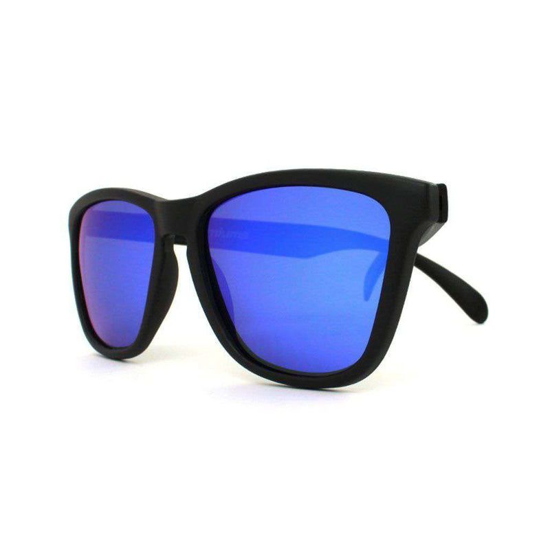 Black Classic Sunglasses with Polarized Moonshine Lenses by Knockaround - Country Club Prep