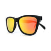 Black Classic Sunglasses with Polarized Sunset Lenses by Knockaround - Country Club Prep
