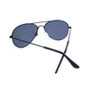 Black Mile High Aviators with Polarized Smoke Lenses by Knockaround - Country Club Prep