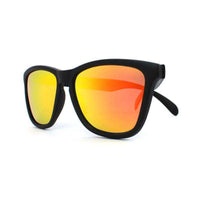 Black Premium Sunglasses with Polarized Sunset Lenses by Knockaround - Country Club Prep