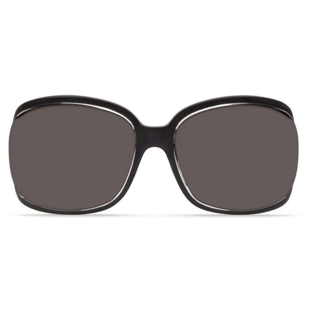 Boga Squall Black Sunglasses with Gray 580P Lenses by Costa Del Mar - Country Club Prep