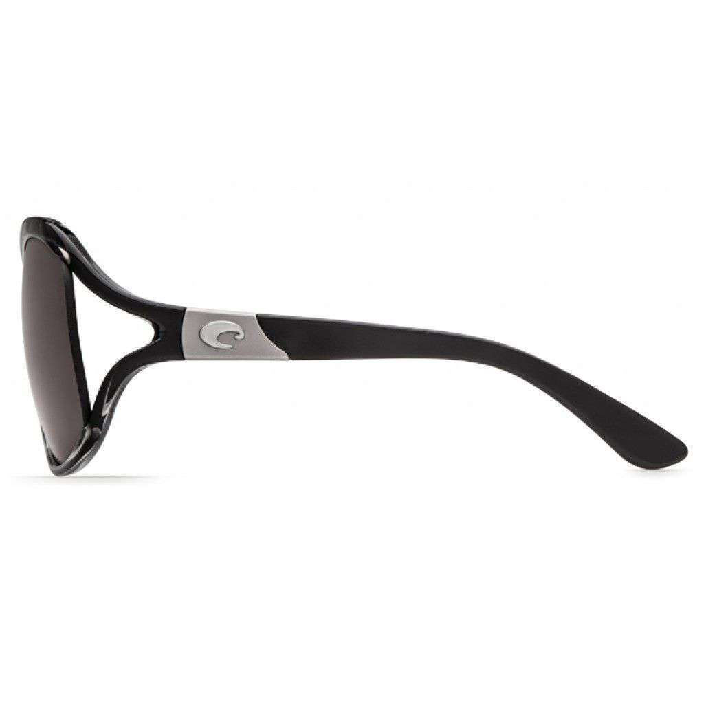 Boga Squall Black Sunglasses with Gray 580P Lenses by Costa Del Mar - Country Club Prep