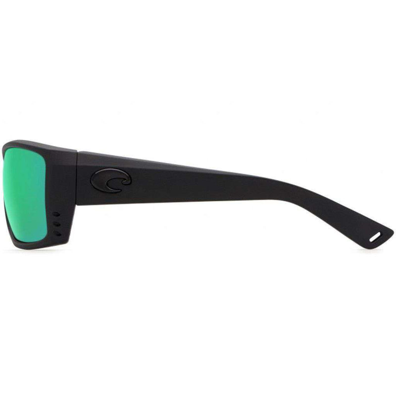 Cat Cay Blackout Sunglasses with Green Mirror 580P Lenses by Costa Del Mar - Country Club Prep