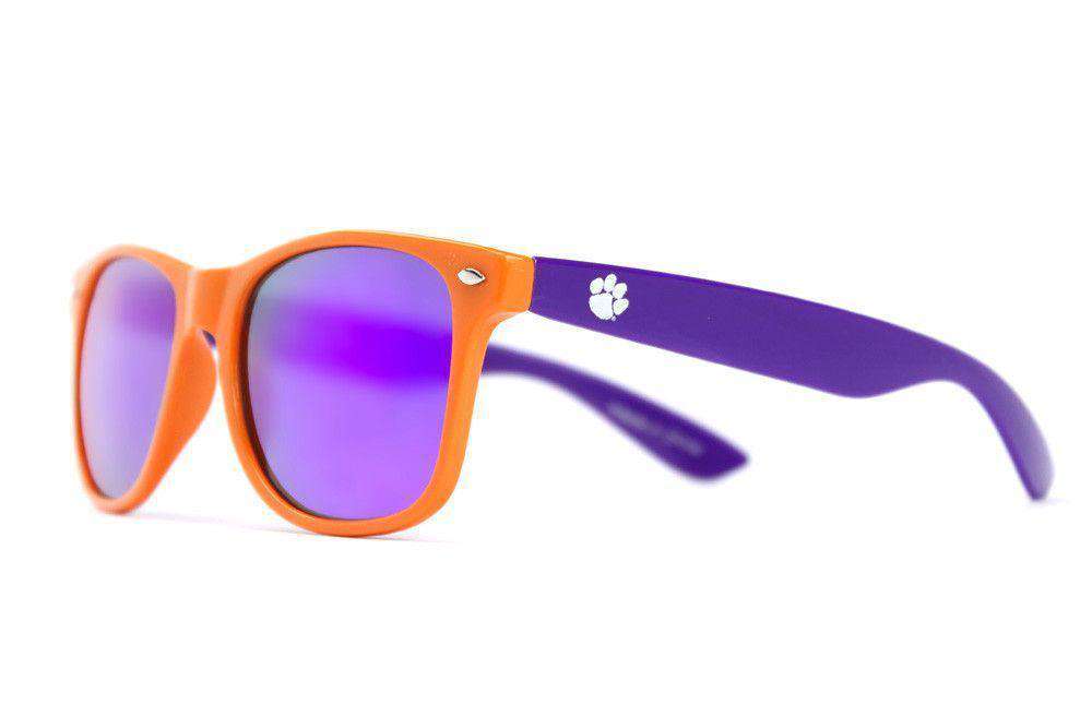 Clemson Throwback Sunglasses in Orange and Purple by Society43 - Country Club Prep