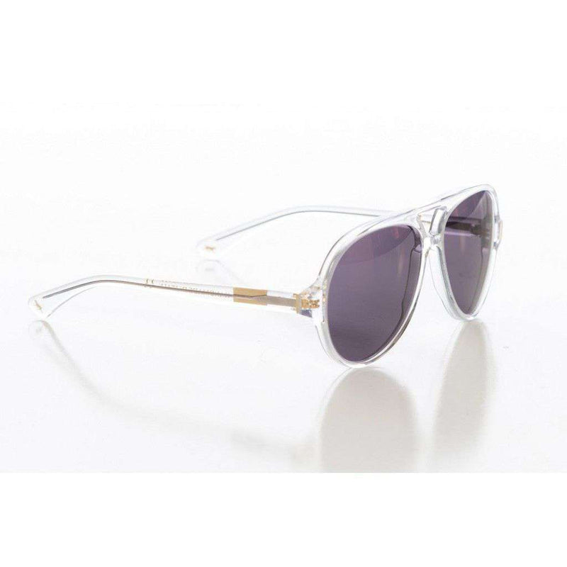 Egan Sunglasses in Clear with Grey Lens by Red's Outfitters - Country Club Prep