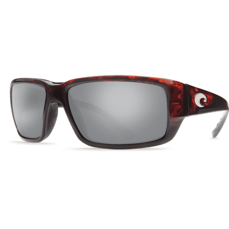 Fantail Tortoise Shell Sunglasses with Silver Mirror 580P Lenses by Costa Del Mar - Country Club Prep