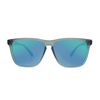 Fast Lane Frosted Grey Sunglasses with Polarized Green Moonshine Lenses by Knockaround - Country Club Prep