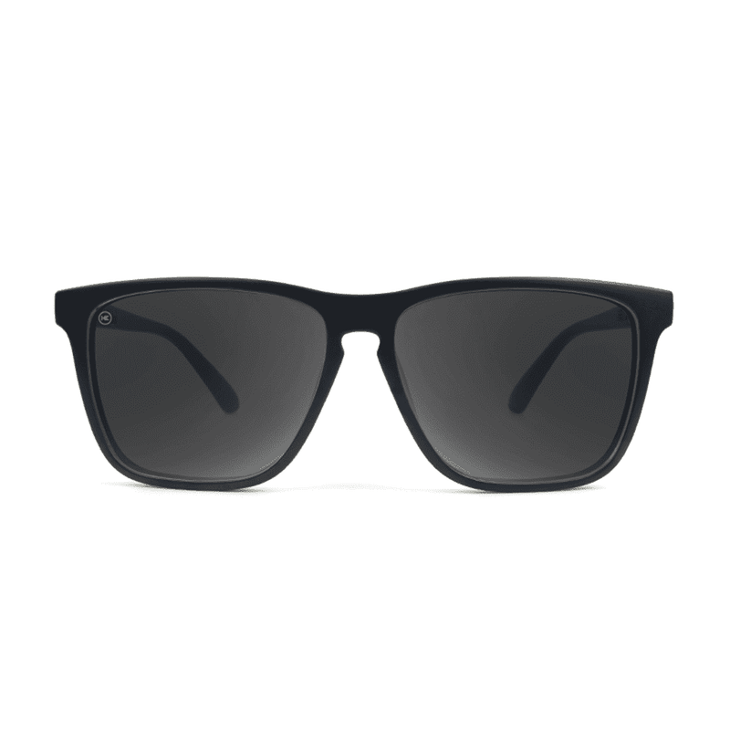 Fast Lane Matte Black Sunglasses with Smoke Lenses by Knockaround - Country Club Prep