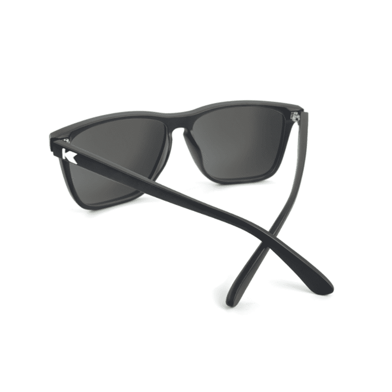 Fast Lane Matte Black Sunglasses with Smoke Lenses by Knockaround - Country Club Prep