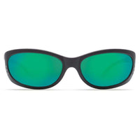 Fathom Matte Black Sunglasses with Green Mirror 400G Lenses by Costa Del Mar - Country Club Prep