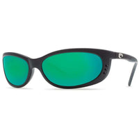 Fathom Matte Black Sunglasses with Green Mirror 400G Lenses by Costa Del Mar - Country Club Prep