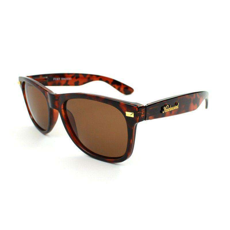 Fort Knocks Sunglasses in Tortoise Shell with Amber Lenses by Knockaround - Country Club Prep