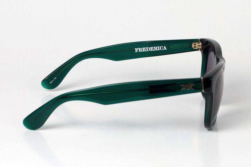 Frederica Sunglasses in Green by Red's Outfitters - Country Club Prep