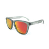 Frosted Grey Premium Sunglasses with Polarized Red Sunset Lenses by Knockaround - Country Club Prep