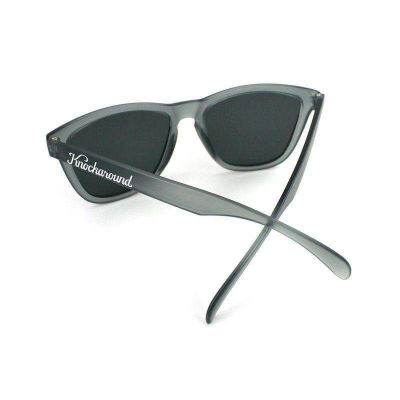 Frosted Grey Premium Sunglasses with Polarized Smoke Lenses by Knockaround - Country Club Prep