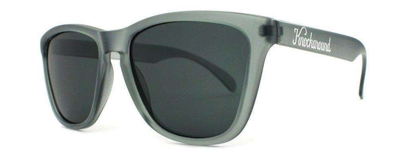 Frosted Grey Premium Sunglasses with Polarized Smoke Lenses by Knockaround - Country Club Prep