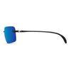 Gulf Shore Sunglasses in Shiny Black with Blue Mirror 580P Lenses by Costa Del Mar - Country Club Prep